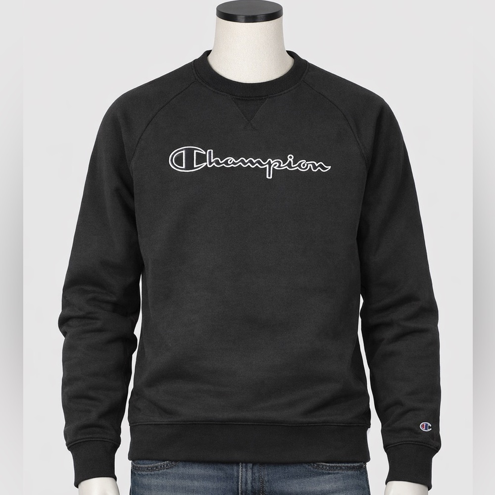 Champion Men's Black Crewneck Sweater